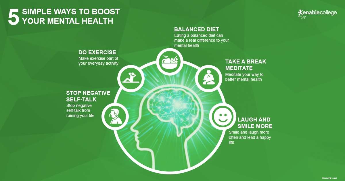 Infographic: 5 simple ways to boost your mental health